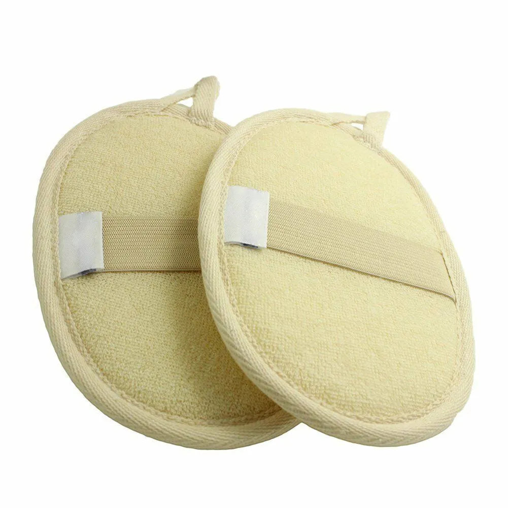 Lot de 3 éponges exfoliantes en loofah naturelle