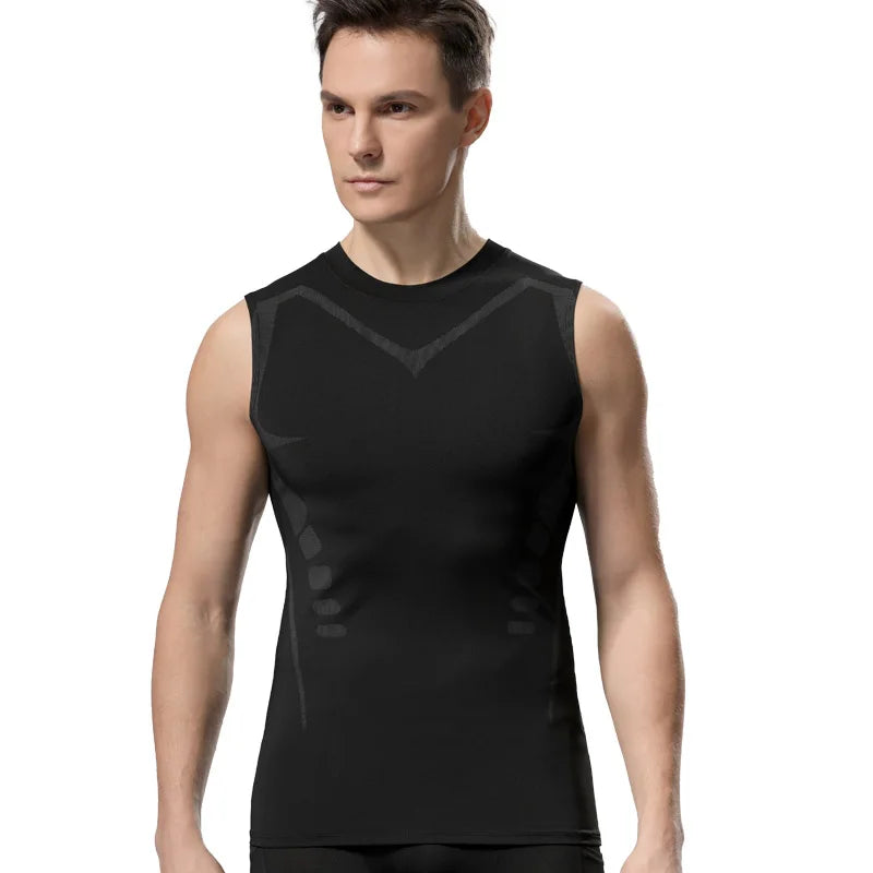Débardeur de Compression Homme – Haut de Sport Sculptant à Séchage Rapide pour Fitness, Musculation et Entraînement
