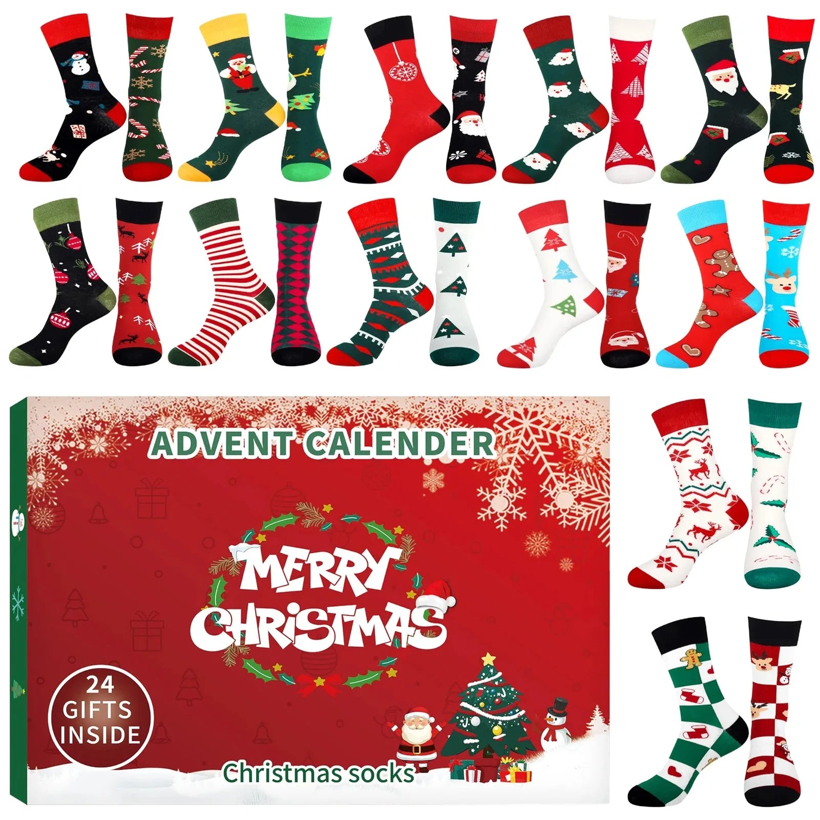 XMAS SOCKS - Calendrier de l'Avent Chaussettes de Noël