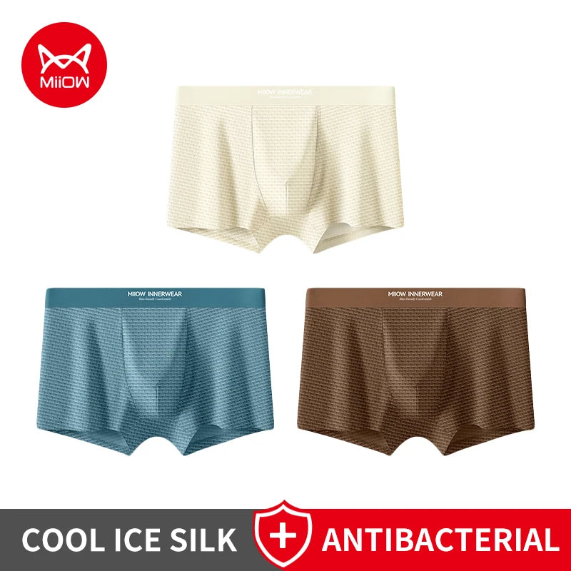 Lot de 3 Boxers en Jacquard Antibactériens