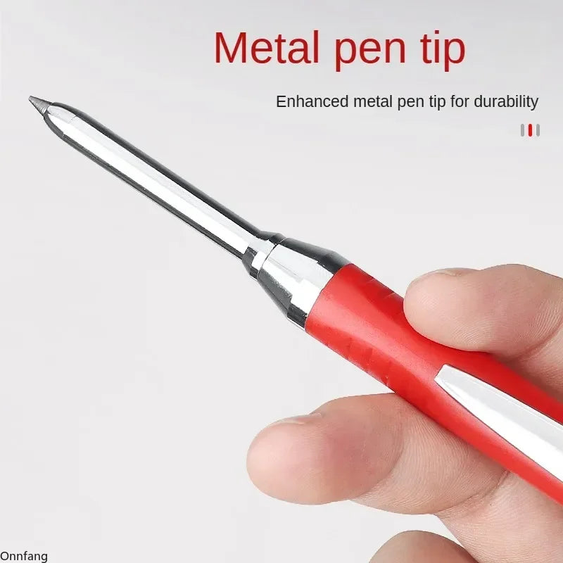 Crayon de Charpentier 2.8mm avec Taille-Crayon Intégré + Recharges Mines OFFERTES