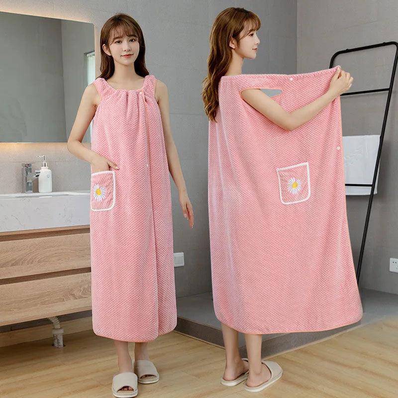 Serviette de bain Robe ULTRA Absorbante - Facile à enfiler !
