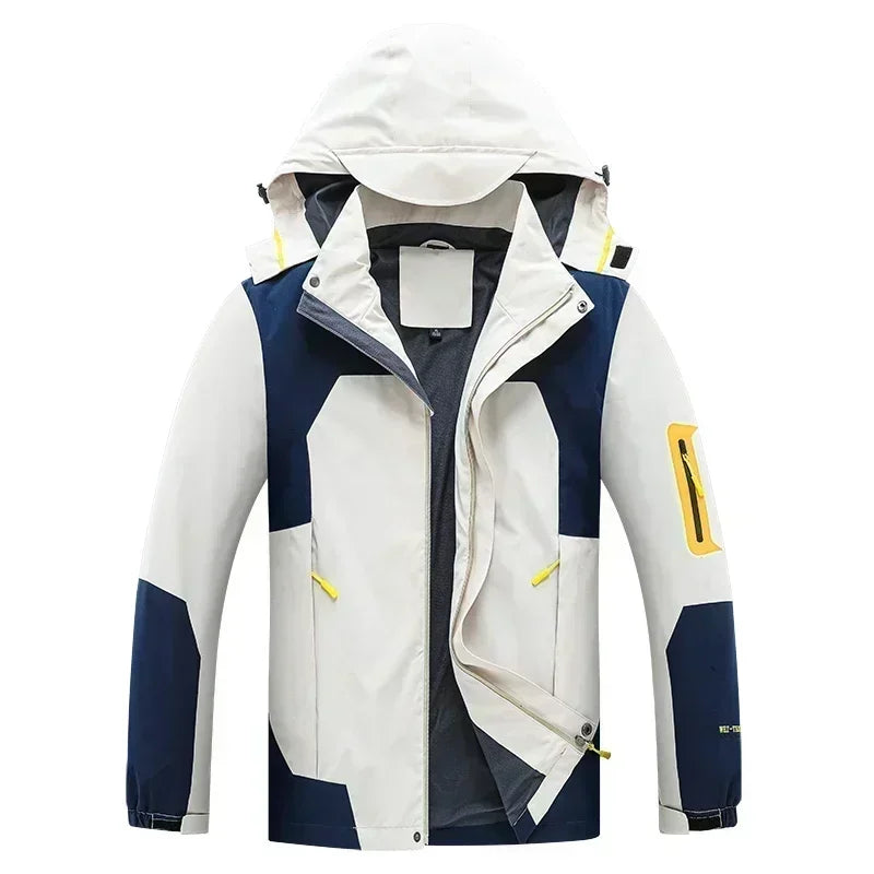 Manteau à Capuche Imperméable et Coupe-vent pour Homme