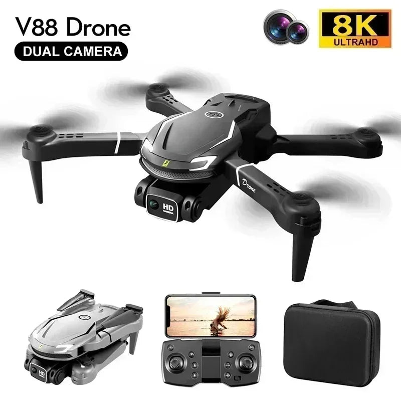 Drone Aérien 8K avec Double Caméra et Stabilisation