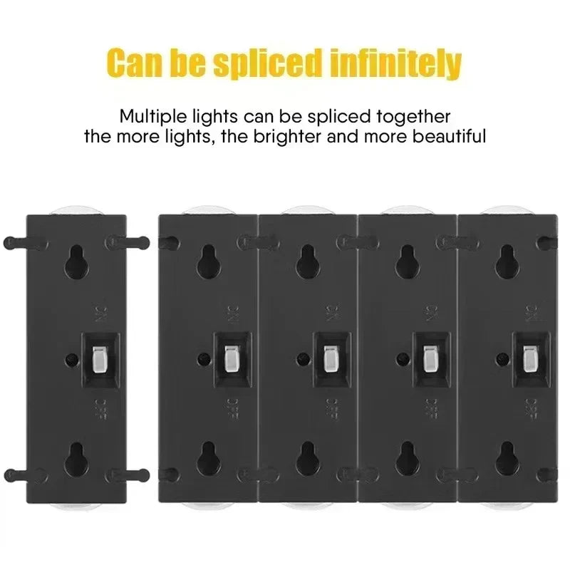 Lot de 4 Appliques Solaires Murales Doubles Faisceaux 16LED 1200mAh