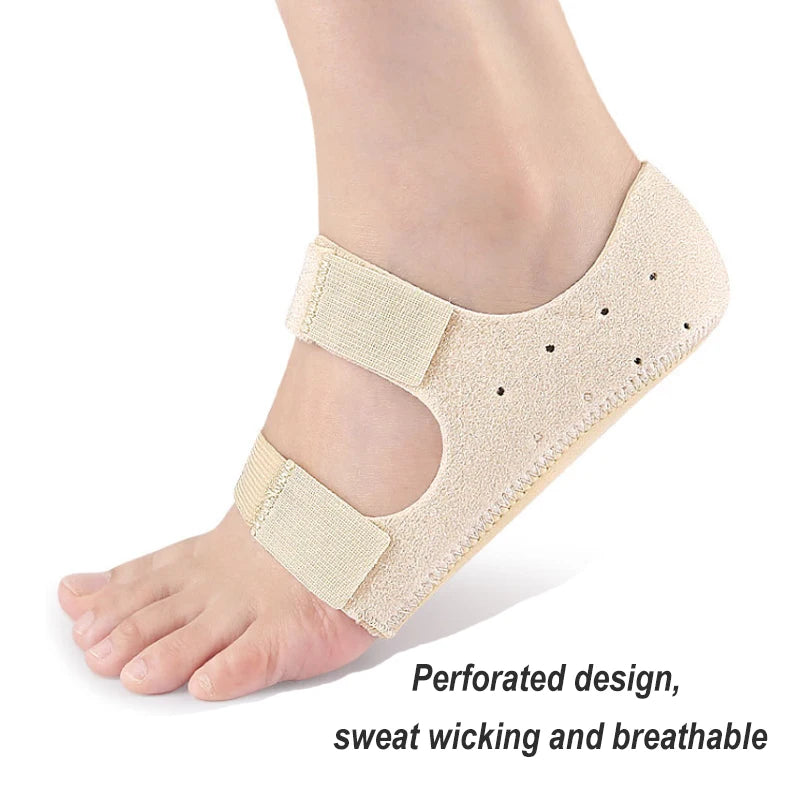 Paire de Protège-Talons Réglables Antichoc – Coussinets de Soutien pour Fasciite Plantaire et Tendon d’Achille