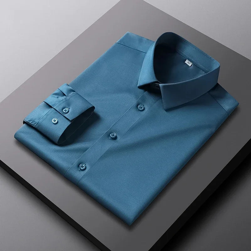 Chemise Habillée Homme – Tissu Anti-Froissement