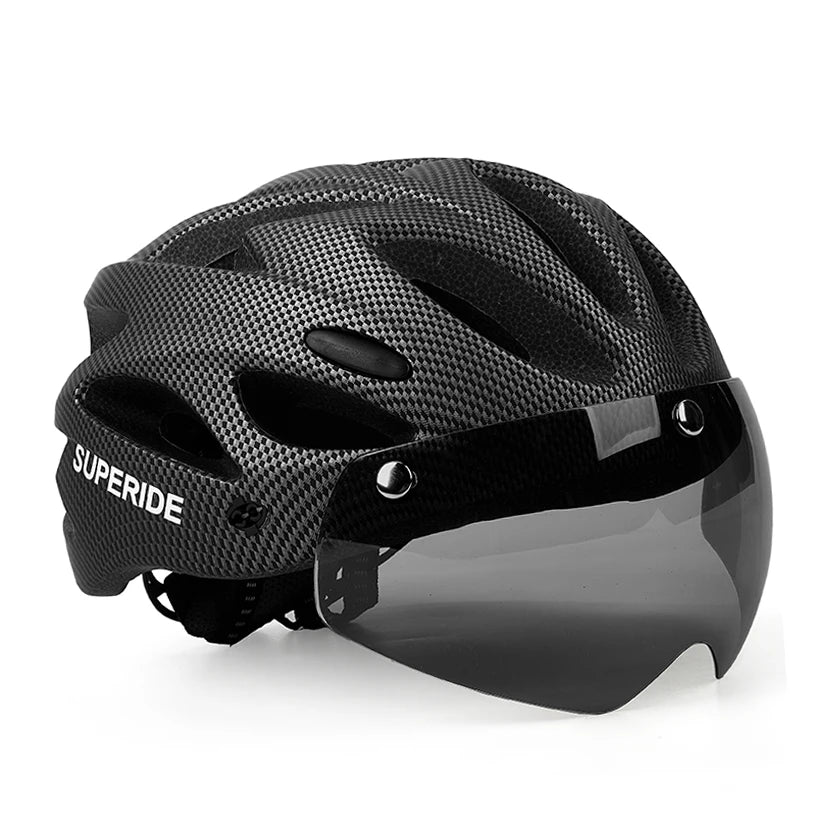 Casque Vélo Ultra Léger avec 3 Visières Amovibles et magnétiques