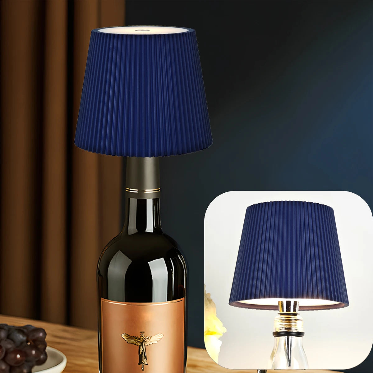 Abat-jour de Lampe pour Bouteille - 3 Couleurs LED & Différentes Intensités