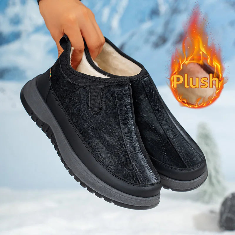 Chaussures de Ville d'Hiver Faciles à enfiler & Doublure Polaire