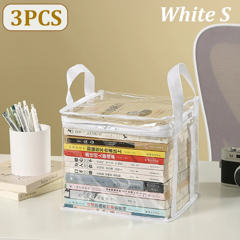 3x Sacs de rangement pour Livres, Jouets, CD, DVD...