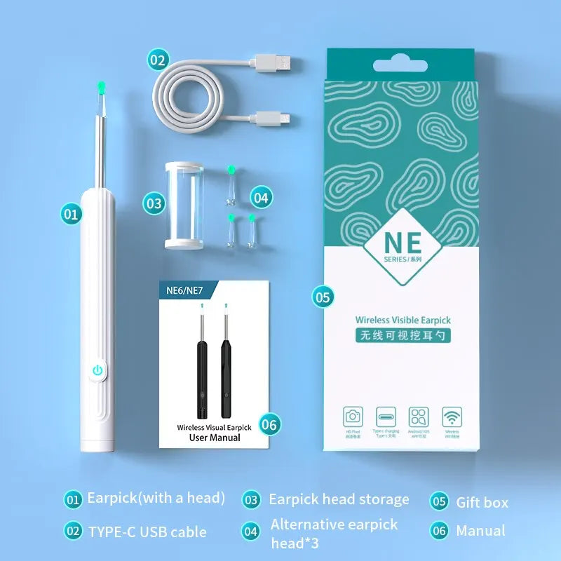 Cure-Oreille Intelligent HD avec Caméra WiFi