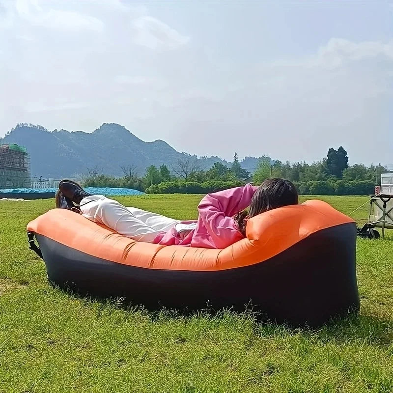 Air Sofa - Canapé Cozy Gonflable avec Oreiller & Sac - Installation Facile