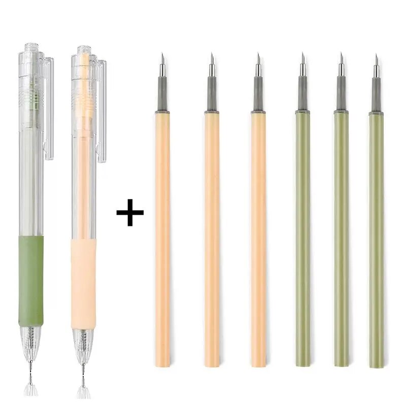 Stylo cutter de précision pour travaux manuels - 2 Stylos + 8 recharges