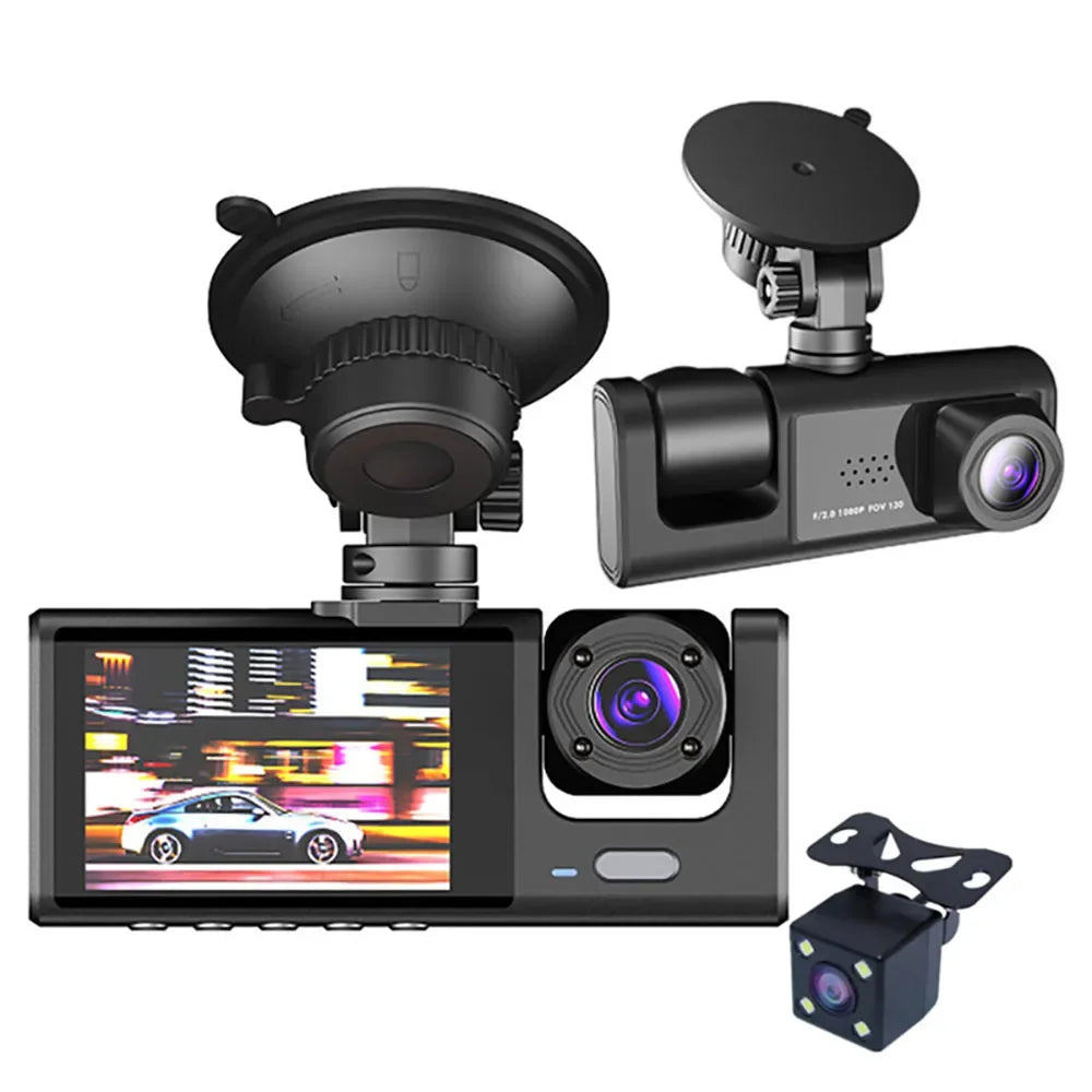 DASHCAM double objectif vision nocturne + carte SD 64gb