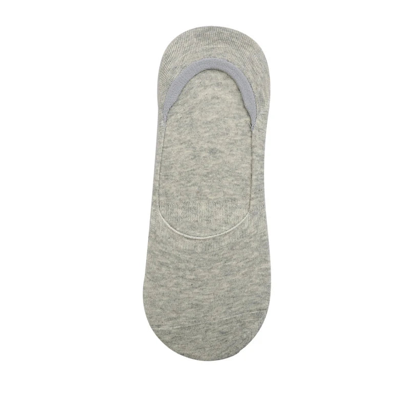 Chaussettes Bateau Invisibles en Coton Respirant avec Silicone - Homme