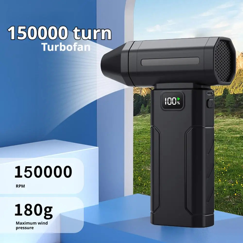 X8 Turbo Jet 150 000 tr/min – Souffleur d’Air Électrique et Nettoyeur de Poussière Portable