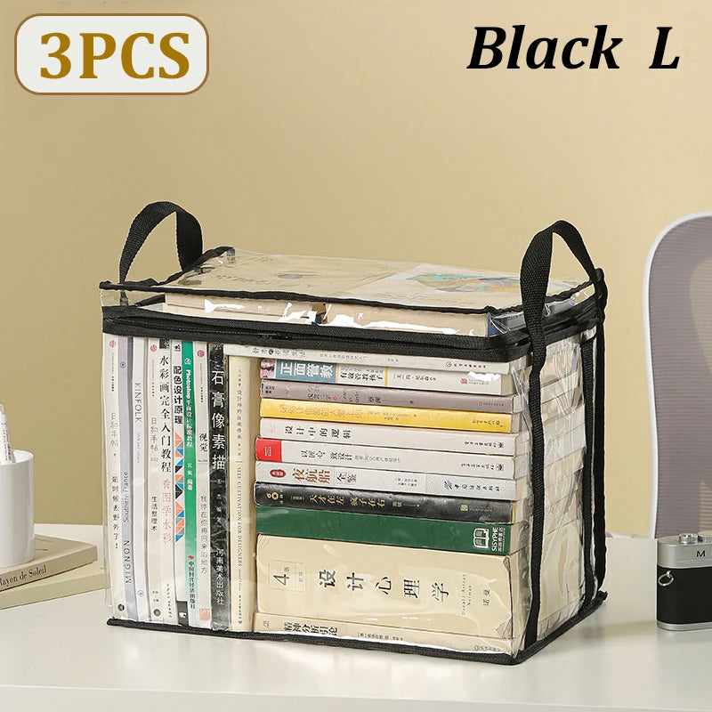 3x Sacs de rangement pour Livres, Jouets, CD, DVD...