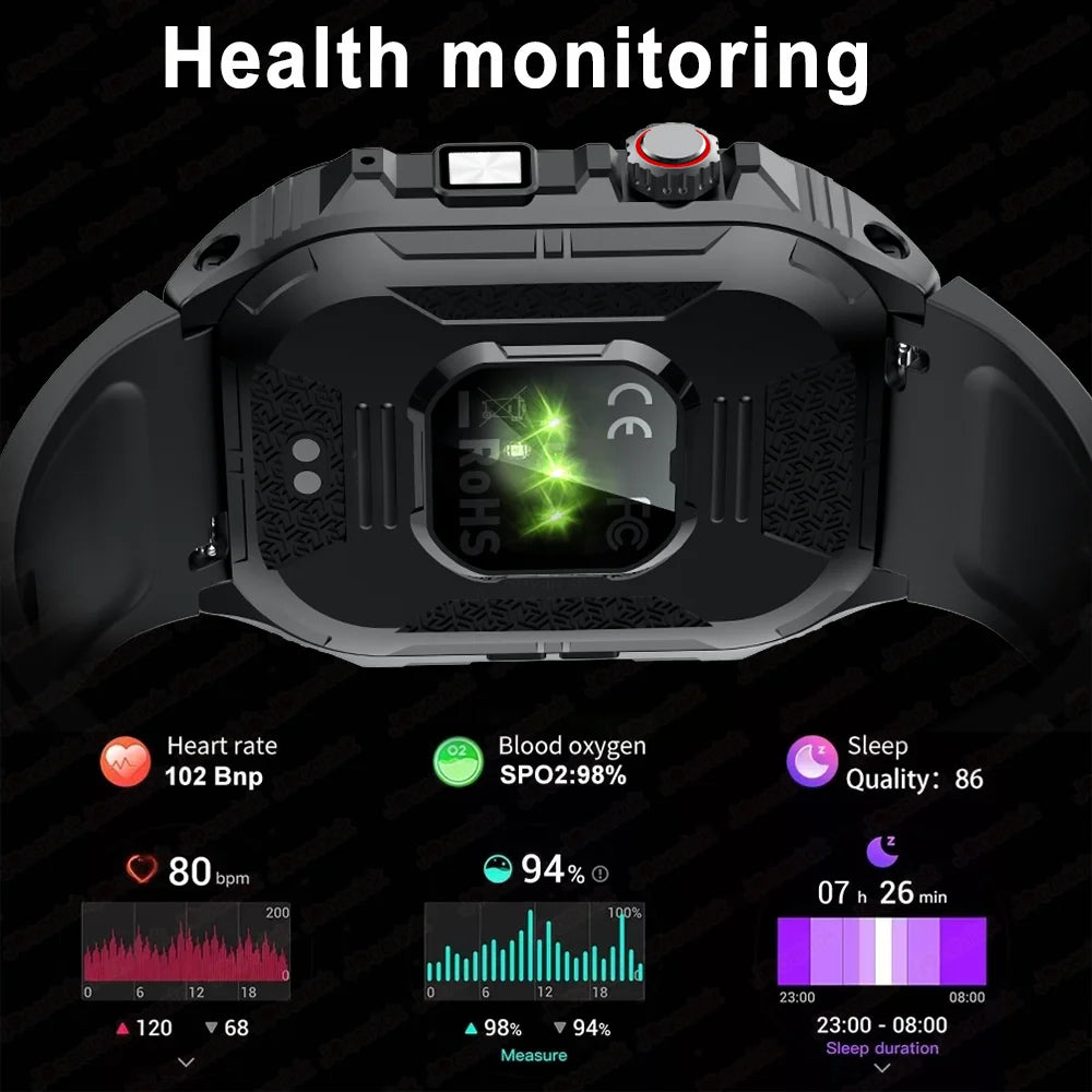 Montre Connectée Étanche avec Lampe LED Intégrée + Bracelet OFFERT