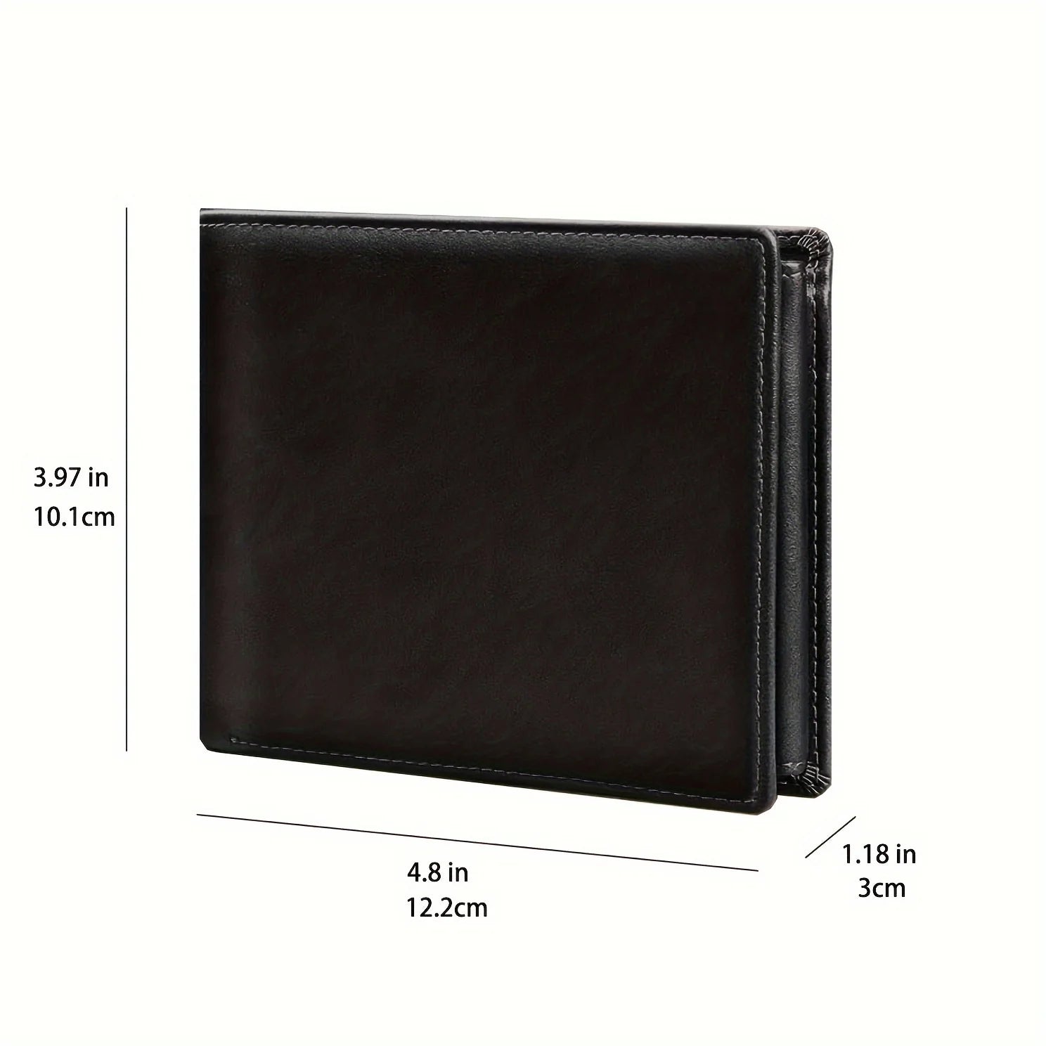 Portefeuille Anti-RFID en Cuir PU Grande Capacité - Homme