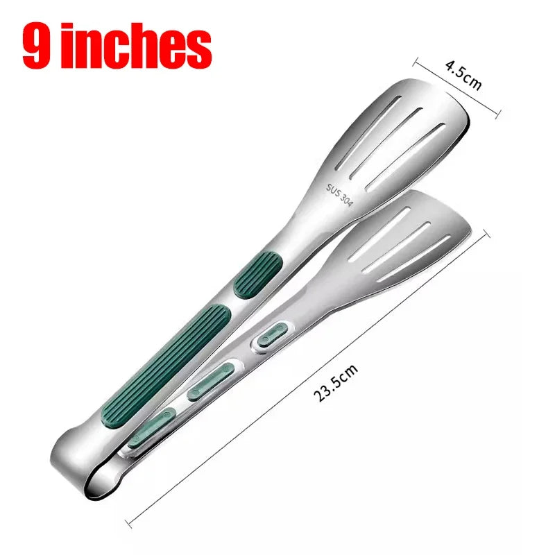 Lot de 3 Pinces Alimentaires pour BBQ en Acier Inoxydable