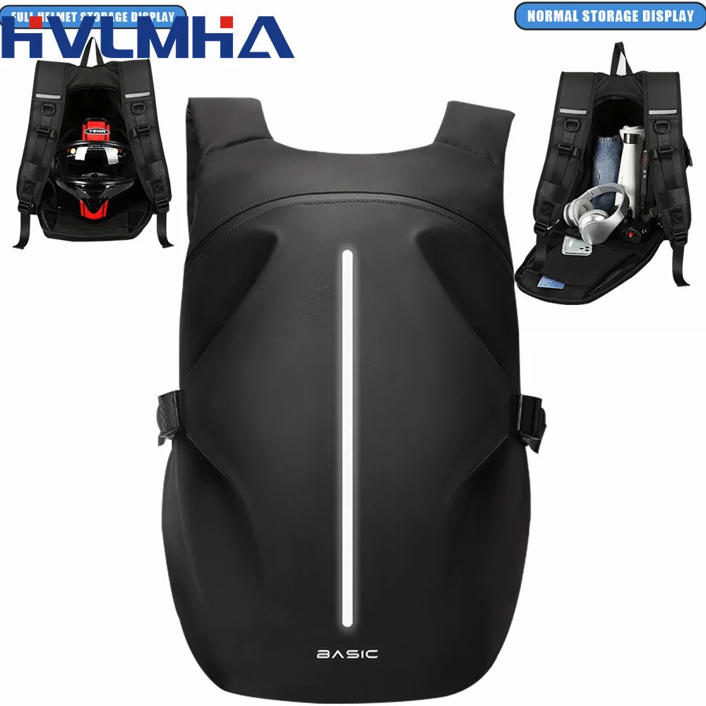 Sac à Dos déperlant pour Moto et Vélo Réflichissant & Grande Capacité