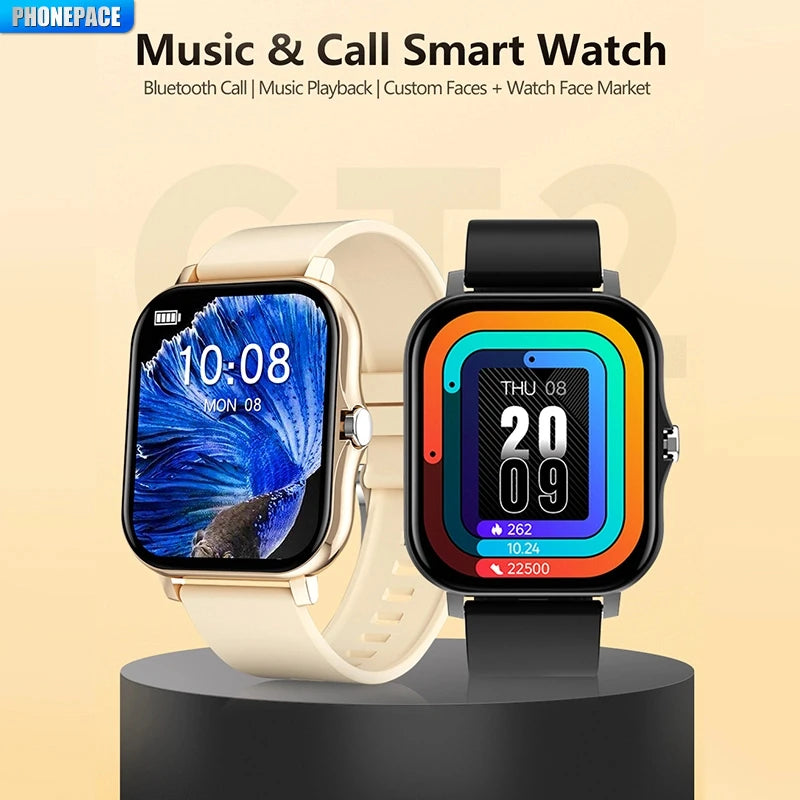 Montre Connectée 2025 - Appels & Musique Bluetooth