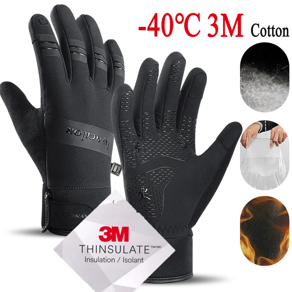 Gants Coupe-Vent Imperméables, Tactiles & Agrippants