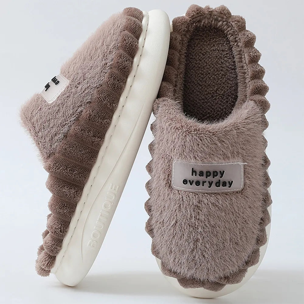 Chaussons d'hiver doux et confortables - Happy Everyday