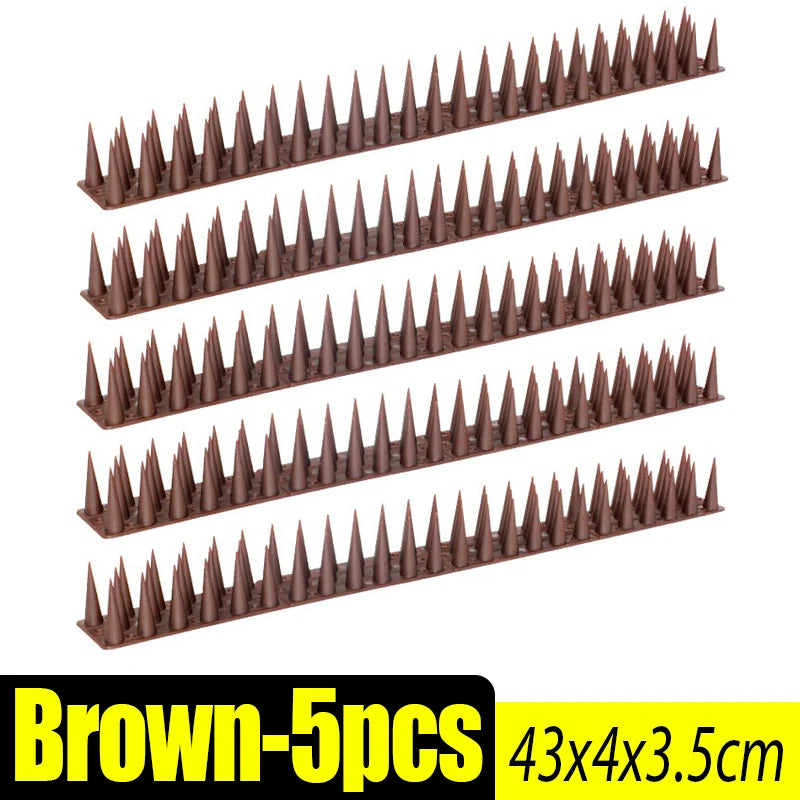 Lot de 5 Pointes Anti-Oiseaux – Dispositif Dissuasif pour Pigeons et Chats, Balcon, Toit, Fenêtre et Clôture