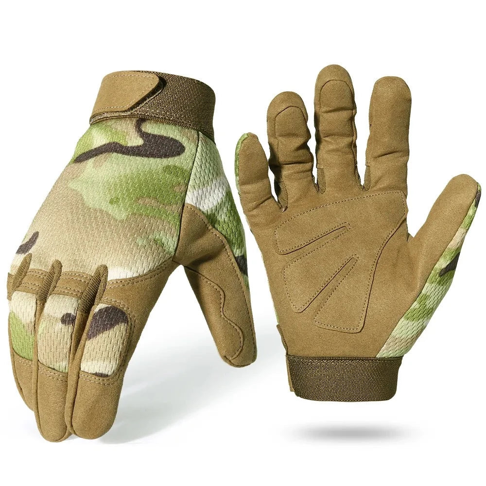 Gants tactiques chauds Multicam pour activités en plein air