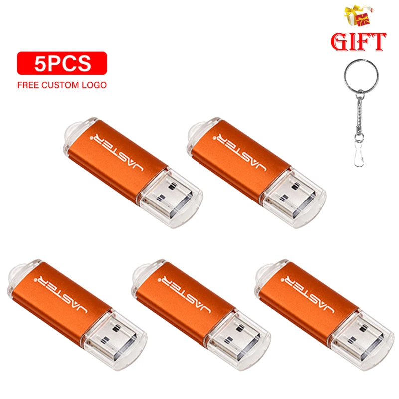 Lot de 5 Clés USB 2.0 Haute Vitesse - 4 à 128GO