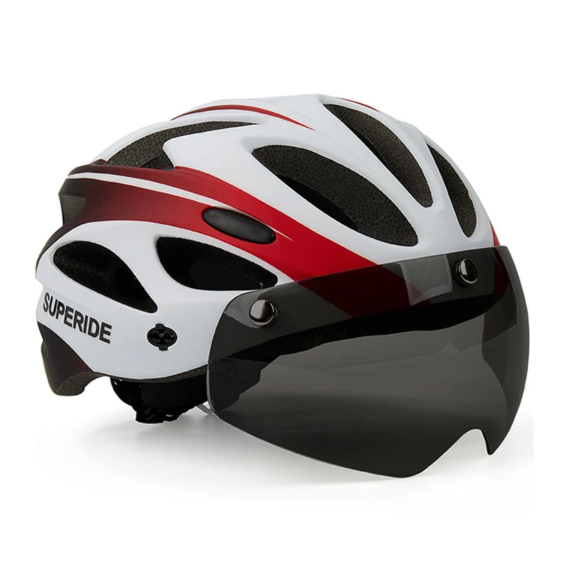 Casque Vélo Ultra Léger avec 3 Visières Amovibles et magnétiques