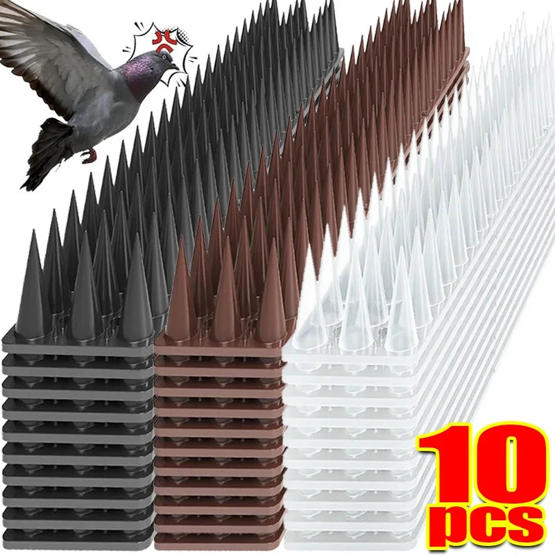 Lot de 5 Pointes Anti-Oiseaux – Dispositif Dissuasif pour Pigeons et Chats, Balcon, Toit, Fenêtre et Clôture