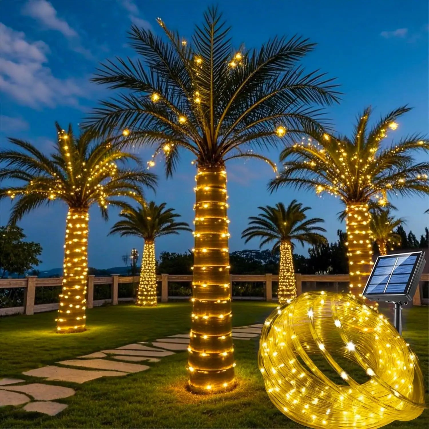 Guirlandes Lumineuses Solaire pour Décoration Extérieure — Étanches et Écologiques