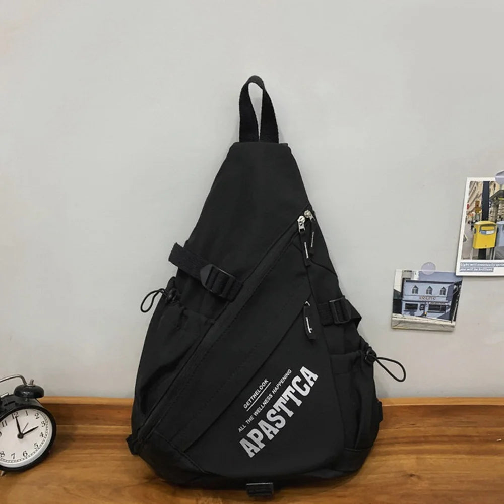 Sac à Dos Bandoulière Unisexe – Nylon Résistant pour Voyage et Usage Quotidien