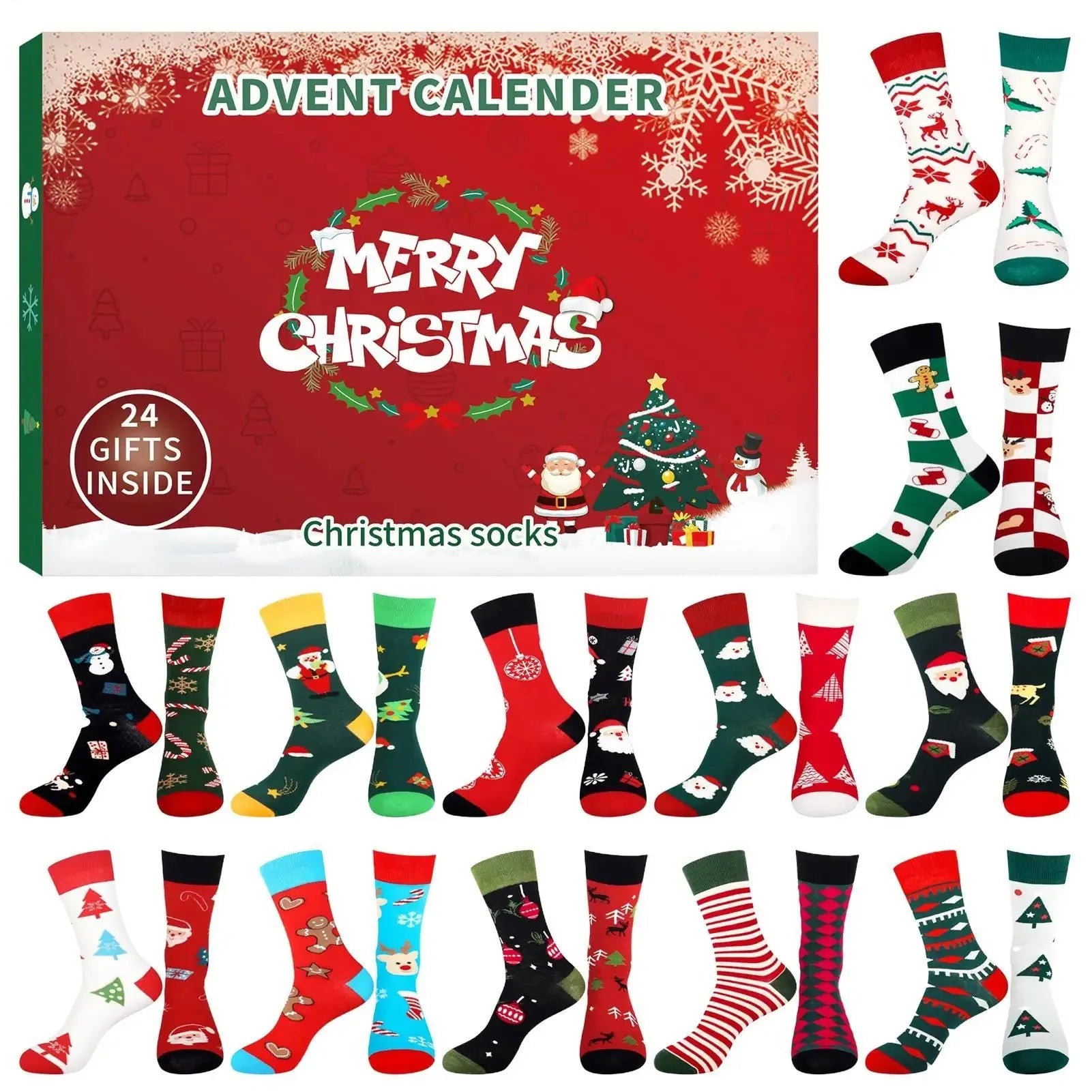 XMAS SOCKS - Calendrier de l'Avent Chaussettes de Noël