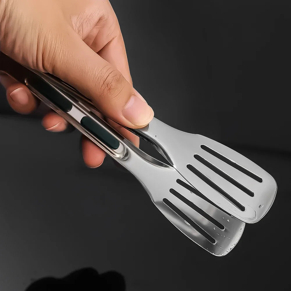 Lot de 3 Pinces Alimentaires pour BBQ en Acier Inoxydable