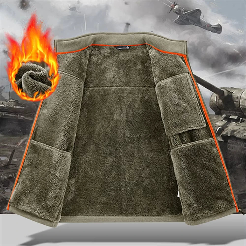 Veste Polaire d'Hiver à Doublure Polaire - Homme