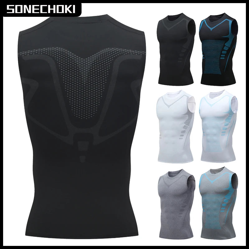 Débardeur de Compression Homme – Haut de Sport Sculptant à Séchage Rapide pour Fitness, Musculation et Entraînement