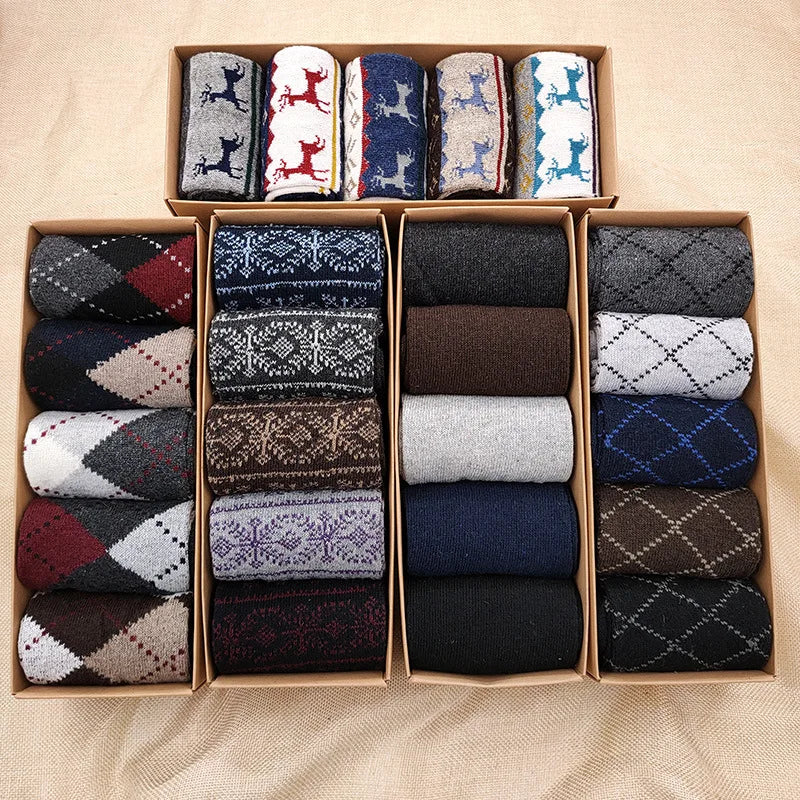 Lot de 5 paires de chaussettes décontractées en coton