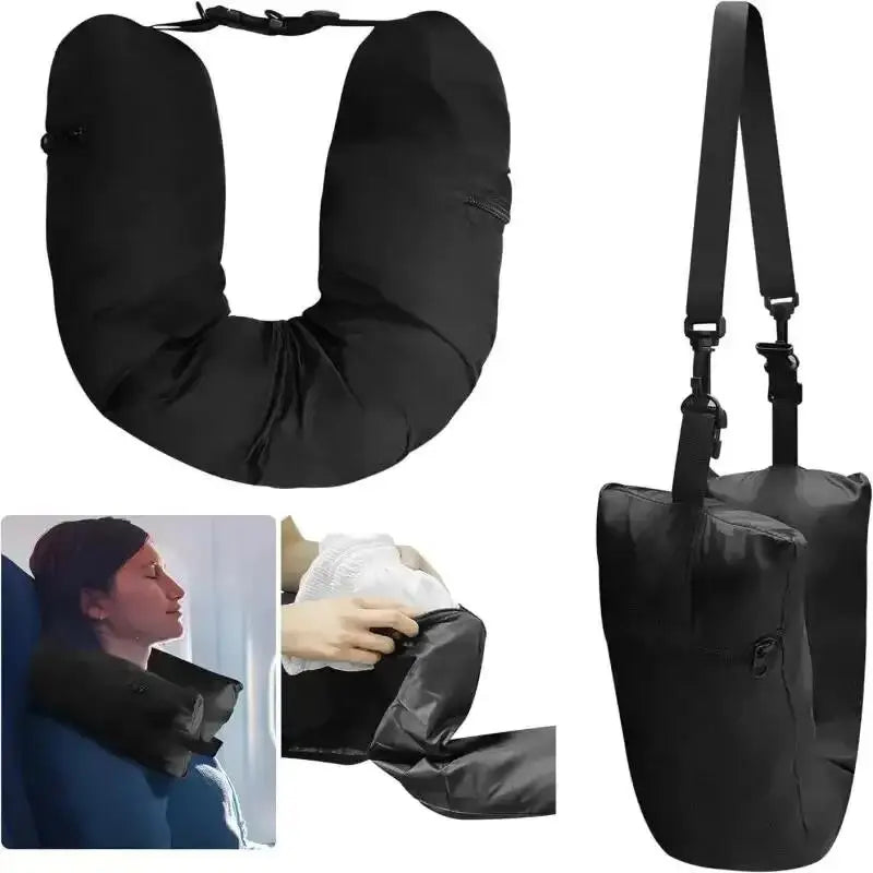 Oreiller Voyage Trompe-l'Oeil à Remplir