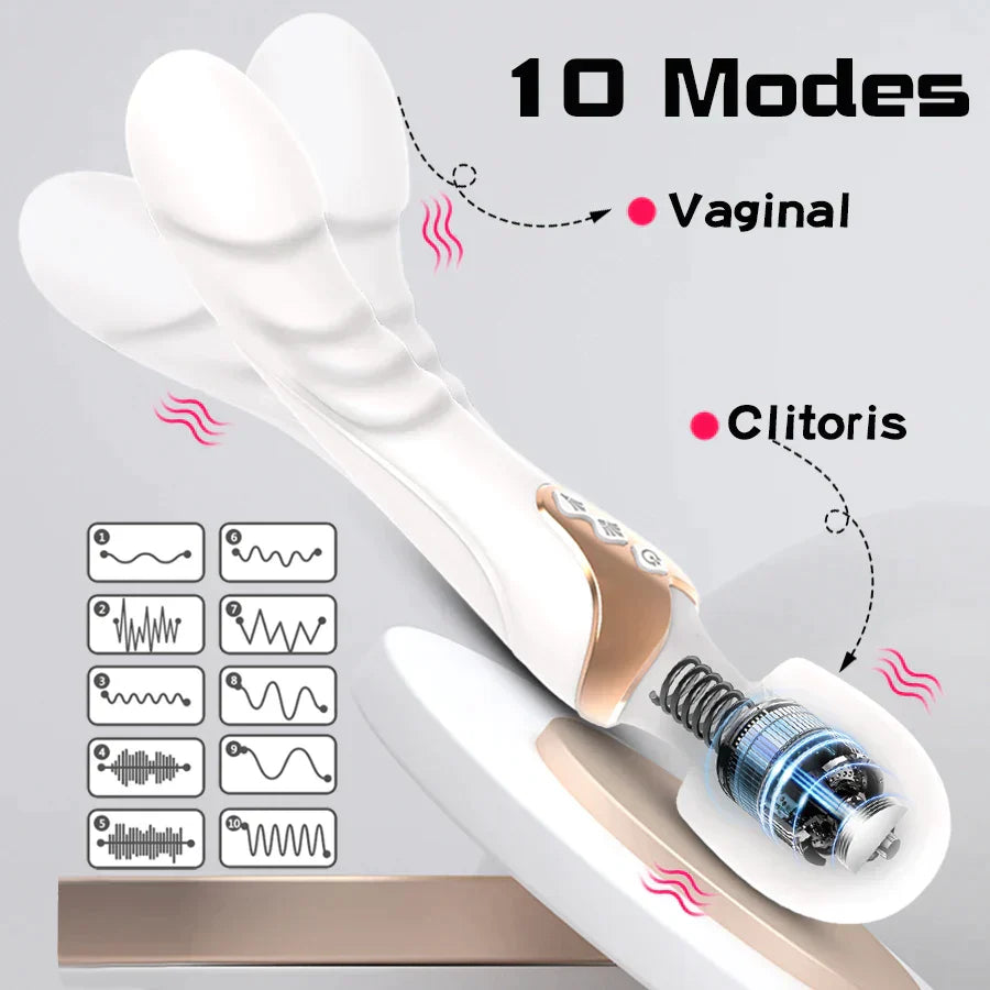 Venus - Vibromasseur 3 en 1 - 10 Modes Plaisir