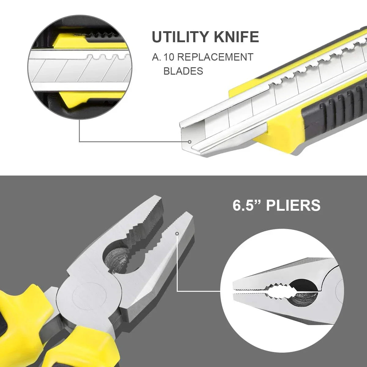 Boite à outils à main 9PCS