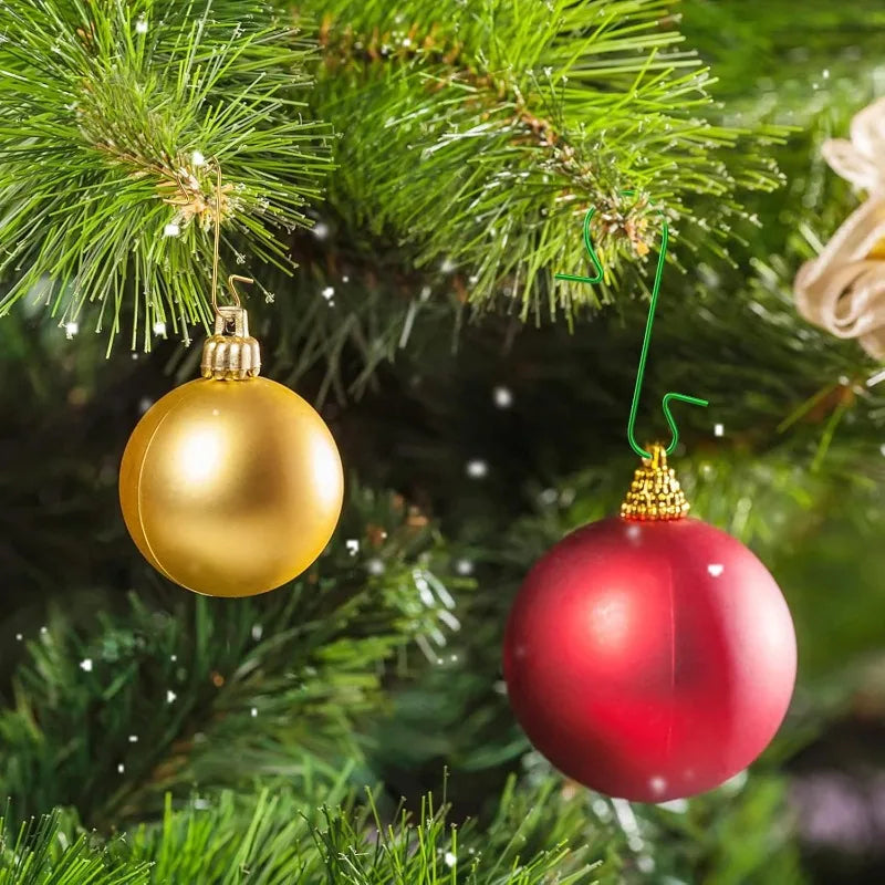 Lot de 300 Crochets Métalliques de Suspension pour Boules de Noël