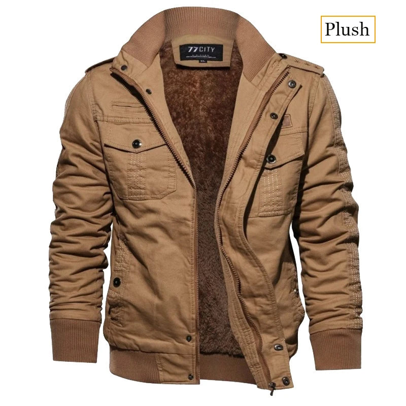 Veste U.S Army à Doublure Polaire Chaude - Homme