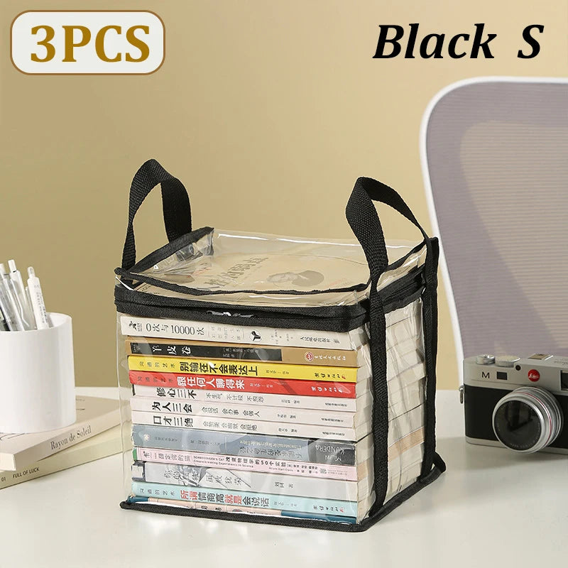 3x Sacs de rangement pour Livres, Jouets, CD, DVD...