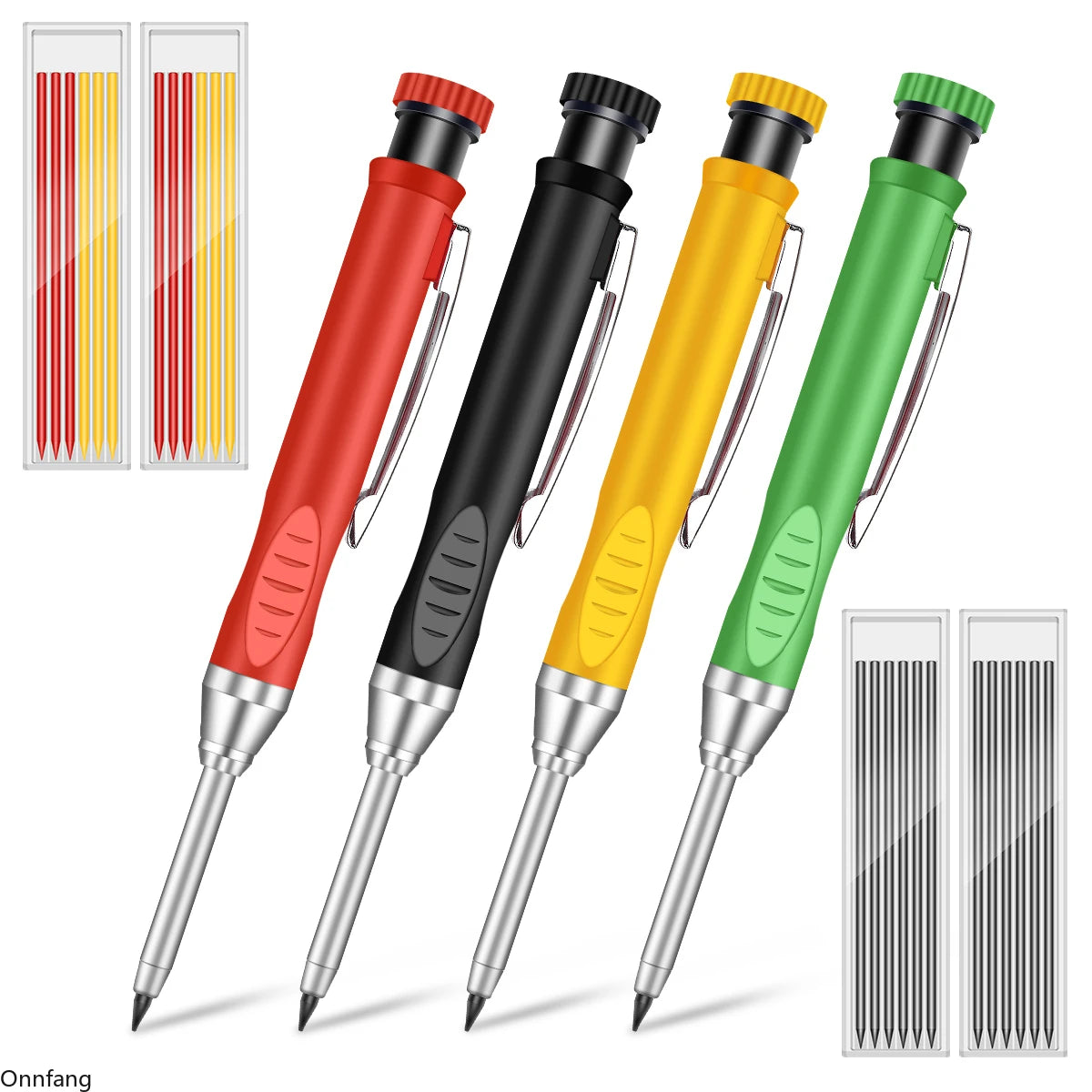 Crayon de Charpentier 2.8mm avec Taille-Crayon Intégré + Recharges Mines OFFERTES