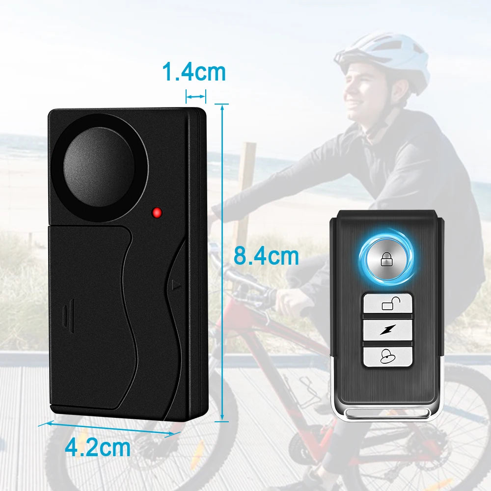 Alarme Antivol Sans Fil Vélo et fenêtre – 110 dB & Télécommande