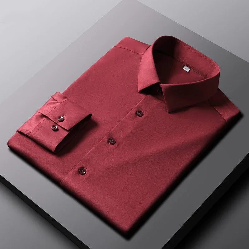 Chemise Habillée Homme – Tissu Anti-Froissement